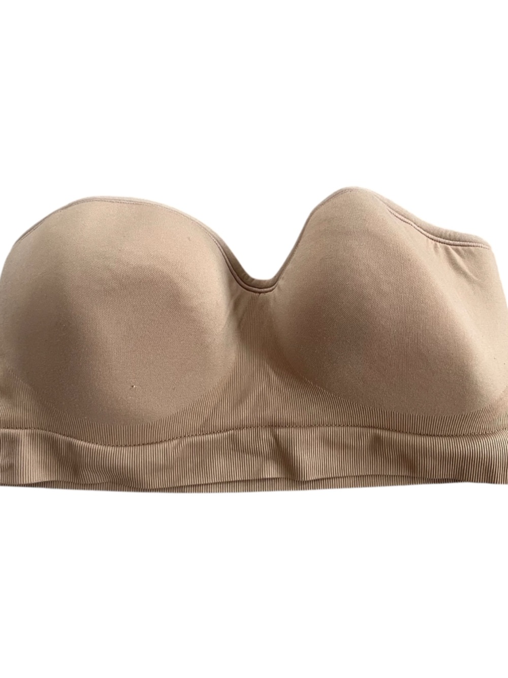 Yummie Tan Wireless Strapless Bra Size M Women